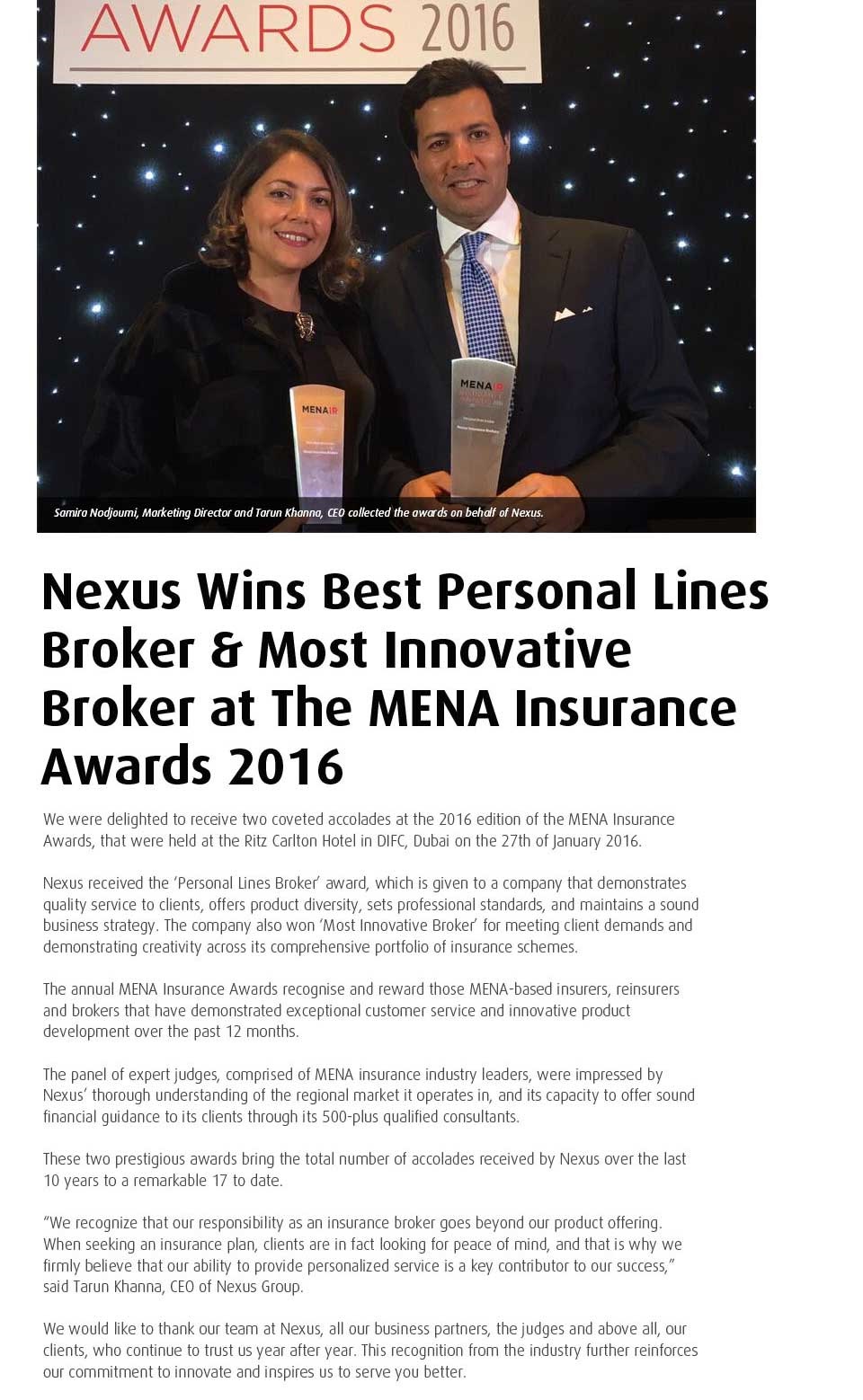 MENA Award 2016
