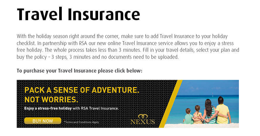 rsa travel insurance contact number